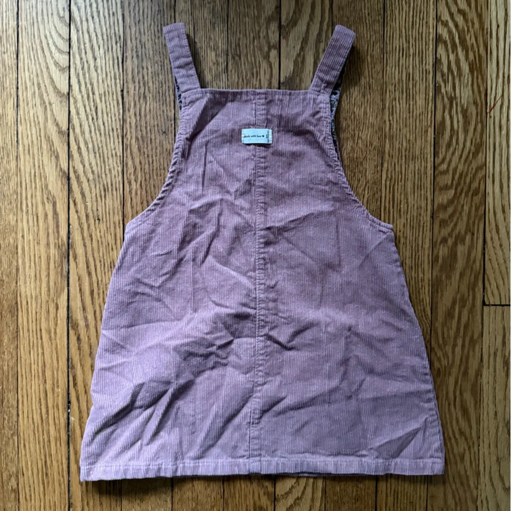 Zara Pink Corduroy Jumper Dress - Size 3 / 4
